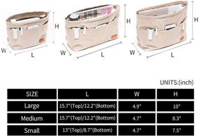 img 3 attached to Lightweight Women's Accessories Organizer Storage Handbags for Handbag Accessories - Neverfull