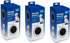 img 1 attached to 🐾 6-Pack of Pet Hair Removing Foam Dryer Balls: Eliminate Soft Fur and Hair Debris from Laundry and Clothing. Reduce Reliance on Lint Rollers for a Fresh, Pristine Appearance.