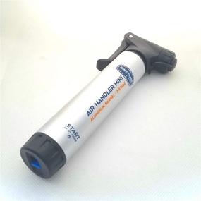 img 3 attached to 🚲 BIKETUBE Air Handler Mini Bike Pump: Two-Stage Pumping, Aluminum Barrel, Presta & Schrader Valves, High Volume & Pressure - Ideal Bicycle Accessory