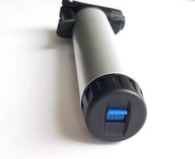 img 2 attached to 🚲 BIKETUBE Air Handler Mini Bike Pump: Two-Stage Pumping, Aluminum Barrel, Presta & Schrader Valves, High Volume & Pressure - Ideal Bicycle Accessory