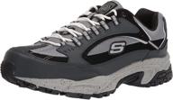 skechers sport style safety color men's shoes in athletic logo