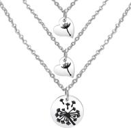 zuo bao dandelion daughter necklace: delicate jewelry for girls' necklaces & pendants logo