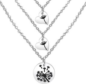 img 4 attached to Zuo Bao Dandelion Daughter Necklace: Delicate Jewelry for Girls' Necklaces & Pendants