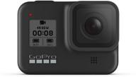 📷 gopro hero8 black - waterproof action camera with 4k ultra hd video, 12mp photos, touch screen, 1080p live streaming, stabilization logo