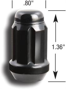 img 2 attached to 🦍 Gorilla Automotive 21133BC Small Diameter Acorn Black 5 Lug Kit (12mm x 1.50 Thread Size) - Set of 20