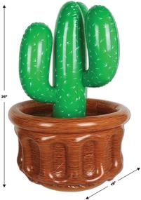 img 2 attached to 🌵 Inflatable Cactus Cooler - Conveniently Holds 24 Cans, Ideal Party Accessory!