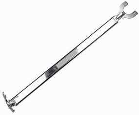 img 3 attached to 🔩 Enhance Stability and Performance: Qiilu Front and Rear Strut Bars for Honda Civic EG EK, Del Sol, and Integra DC2 (Silver)