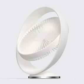 img 4 attached to 🌀 Whisper Quiet FANGZONG USB 8-inch Bedroom Fan - 3 Speeds, 160° Rotation, Portable & Efficient Cooling Solution for Office, Desktop, and Tables