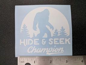 img 2 attached to 🏞️ White Hide and Seek Champion Decals: Sasquatch, Bigfoot