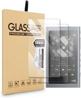 📱 premium 2pcs tempered glass screen protector for sony a55 & walkman nw-a50 series - ultra clear & protective film logo