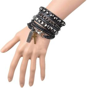 img 3 attached to Z W W Street Leather Multilayer Bracelet