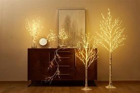 img 2 attached to 🌲 LITBLOOM Lighted Birch Garland - 6FT, 48 LED Battery Operated with Timer, Pre-lit Twig Vine Lights for Christmas Holiday and Party Indoor Outdoor Decoration - Enhanced SEO
