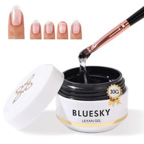 img 3 attached to 💅 Bluesky Clear Builder Gel for Nails - Quick Dry in 5 Seconds | Hard Gel Builder for Nail Extensions | Thick Texture | Long Lasting & Easy for Nail Art Design | Ideal for Nail Salon and Home DIY | 30G