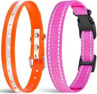 🐶 dog shock collar replacement strap 2-pack - durable & adjustable - fits most pet fence and bark collars receivers logo