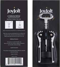 img 3 attached to JoyJolt Bottle Opener – Sturdy Metallic Wine Openers – Versatile Corkscrews for Wine Bottles and Beer – User-Friendly and Ergonomic – Perfect for Home, Bar, Restaurant