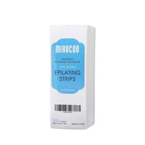 img 3 attached to Mirucoo 200-Pack Large Non-woven Body and Facial Hair Removal Wax Strips - Epilating Strips for Effective Hair Removal