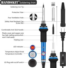 img 3 attached to 🔥 Advanced Electronics Soldering Iron with Adjustable Temperature - Model 19