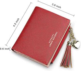 img 3 attached to Wallets Zipper Holder Compact Clutch Women's Handbags & Wallets and Wallets