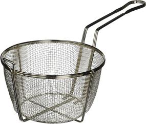 img 1 attached to Winco FBRS-8 Round Wire Fry Basket: 8-1/2-Inch, 6-Mesh, Nickel-Plated - Best Medium-Sized Fry Basket for Efficient Frying