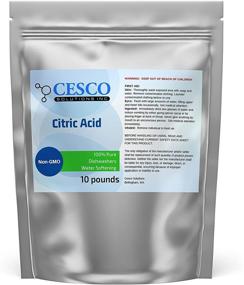 img 3 attached to 🍋 Cesco Solutions Anhydrous Citric Acid - 100% Pure, Non-GMO, Stand-up Resealable Pouch - Ideal for Household Cleaning, Bath Bomb, and Beauty DIY - 10 lbs