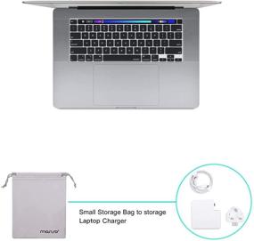 img 1 attached to 🖥️ MOSISO MacBook Pro 16 inch Case 2020 2019 - Full Protection Bundle: Hard Shell Case, Keyboard Cover, Screen Protector, Storage Bag (Black)