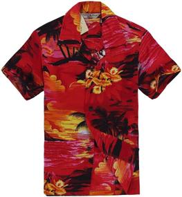 img 4 attached to Hawaiian Shirt Shorts Cabana Sunset