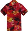 hawaiian shirt shorts cabana sunset logo
