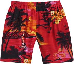 img 2 attached to Hawaiian Shirt Shorts Cabana Sunset