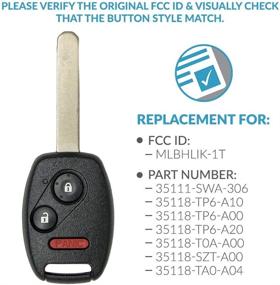 img 1 attached to Keyless2Go Замена бесключевого ключа MLBHLIK 1T 35111 SWA 306