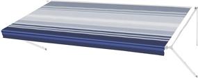 img 2 attached to 🔵 Upgrade Your RV with ALEKO RVFAB10X8BLSTR32: Blue Striped 10 x 8 Feet Awning Fabric Replacement