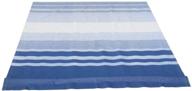 🔵 upgrade your rv with aleko rvfab10x8blstr32: blue striped 10 x 8 feet awning fabric replacement logo