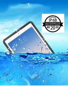 img 3 attached to 📱 Best Waterproof Case for iPad Pro 10.5: AICase IP68 Rated, 360° Protective Cover 2017 Edition - Black