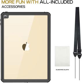 img 2 attached to 📱 Best Waterproof Case for iPad Pro 10.5: AICase IP68 Rated, 360° Protective Cover 2017 Edition - Black