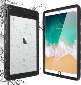 img 4 attached to 📱 Best Waterproof Case for iPad Pro 10.5: AICase IP68 Rated, 360° Protective Cover 2017 Edition - Black