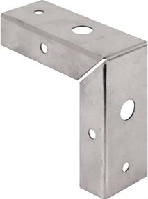 img 2 attached to 🔧 Prime-Line N 7195 Bi-Fold Door Corner Repair Bracket - Steel, Zinc Plated (Pack of 2) - 1-3/8 in.