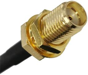 img 1 attached to Enhance Your WiFi Signal Range with SUNTRADE 16ft Black SMA Male to Female WiFi Antenna Extension Cable