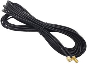img 3 attached to Enhance Your WiFi Signal Range with SUNTRADE 16ft Black SMA Male to Female WiFi Antenna Extension Cable
