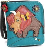 👜 chala yorkshire women's handbags & wallets: zipper wallet collection for wristlets logo