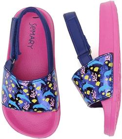 img 4 attached to 🐬 Dolphin Baby Boys' Toddler Slippers: Non Slip Shoes U420AYZT01