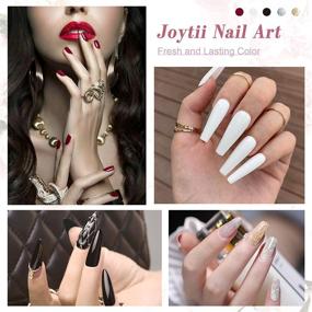 img 2 attached to 💅 Гель-лак для ногтей - Joytii набор из 7 цветов с матовым топовым покрытием, УФ/Светодиодный снятие геля для маникюра в домашних условиях/на вечеринке (7,5 мл/бутылка)