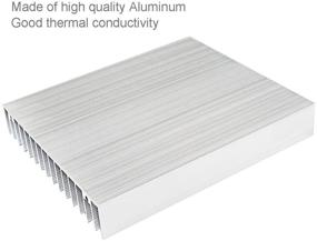 img 2 attached to 🔥 Aluminum Heat Sink Module Cooler Fin for High Power Transistor and Semiconductor Devices - 16 Fins, Dimensions: 120mm x 100mm x 18mm (1 Piece)