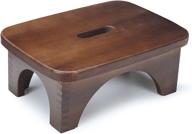 🪜 s seekingtag wood step stool: child & adult-friendly, max load 330lbs, no assembly - dark walnut логотип