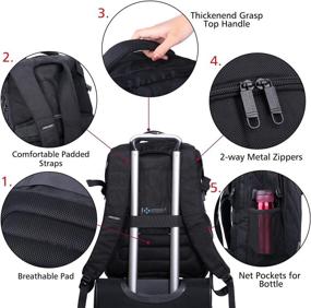 img 2 attached to 🎒 Business Shockproof Waterproof Backpack by OUTJOY