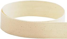 img 2 attached to 🧵 Medium Weight 1/2" Natural Cotton Twill Tape - 72 Yards - USA Made (Multiple Widths Available)