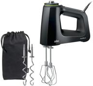 🔌 braun electric hand mixer 9-speed 350w lightweight soft-grip anti-slip handle + multi-whisk & dough hooks kneading set + storage bag - multimix 5 hm5100 логотип