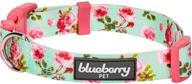 🌸 10+ patterns spring scent floral personalized dog collars by blueberry pet логотип