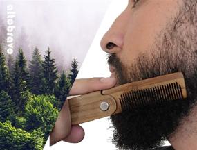 img 1 attached to 🧔 Folding Wooden Comb by altobravo - Versatile Men's Grooming Tool for Hair, Beard, and Mustache Styling - Compact, Heavy Duty Sandal Wood Comb for Daily Use - Perfect Pairing with Beard Oils and Balms