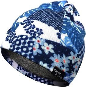 img 4 attached to 🧢 Printed Lined Knit Beanie Hats for Men and Women - Warm Winter Hats in Merino Wool by CORNER RUNNER