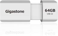 💾 gigastone z60 64gb usb 3.1 flash drive, high-speed pen drive, retractable design thumb drive, usb 2.0 / usb 3.0 compatible interface logo