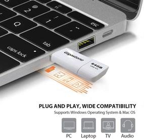 img 3 attached to 💾 Gigastone Z60 64GB USB 3.1 Flash Drive, High-Speed Pen Drive, Retractable Design Thumb Drive, USB 2.0 / USB 3.0 Compatible Interface